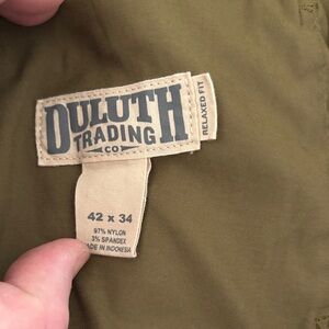 Duluth Trading Co Men's Cargo Pants - Olive